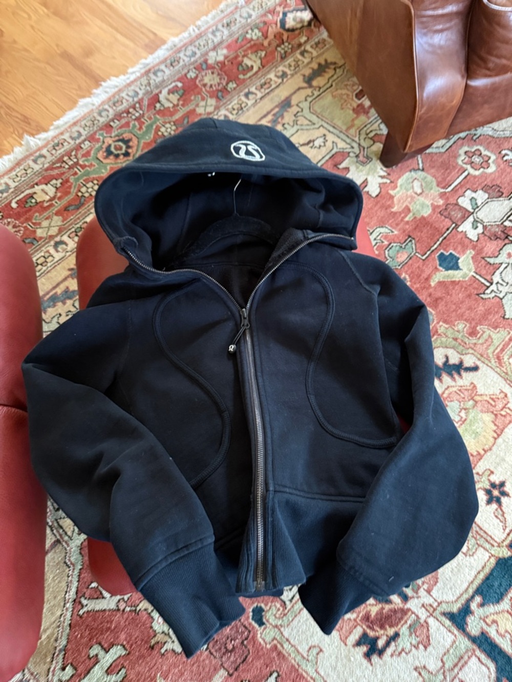 lululemon athletica Black Hooded Zip-Up Sweatshirt